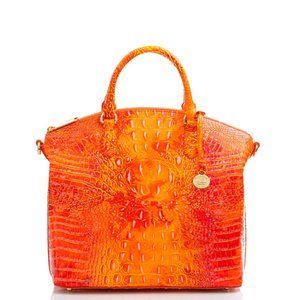 BRAHMIN Large Duxbury Satchel Spicy Orange Melbourne - BRAND NEW - EXCLUSIVE